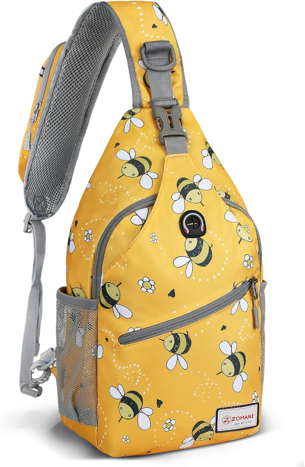 Sling Bag for Women Men, Small Crossbody Sling Backpack, Mini Water Resistant Shoulder Daypack for Travel, anti Thief Chest Bag for Hiking, Sports(Flamingo Blue)