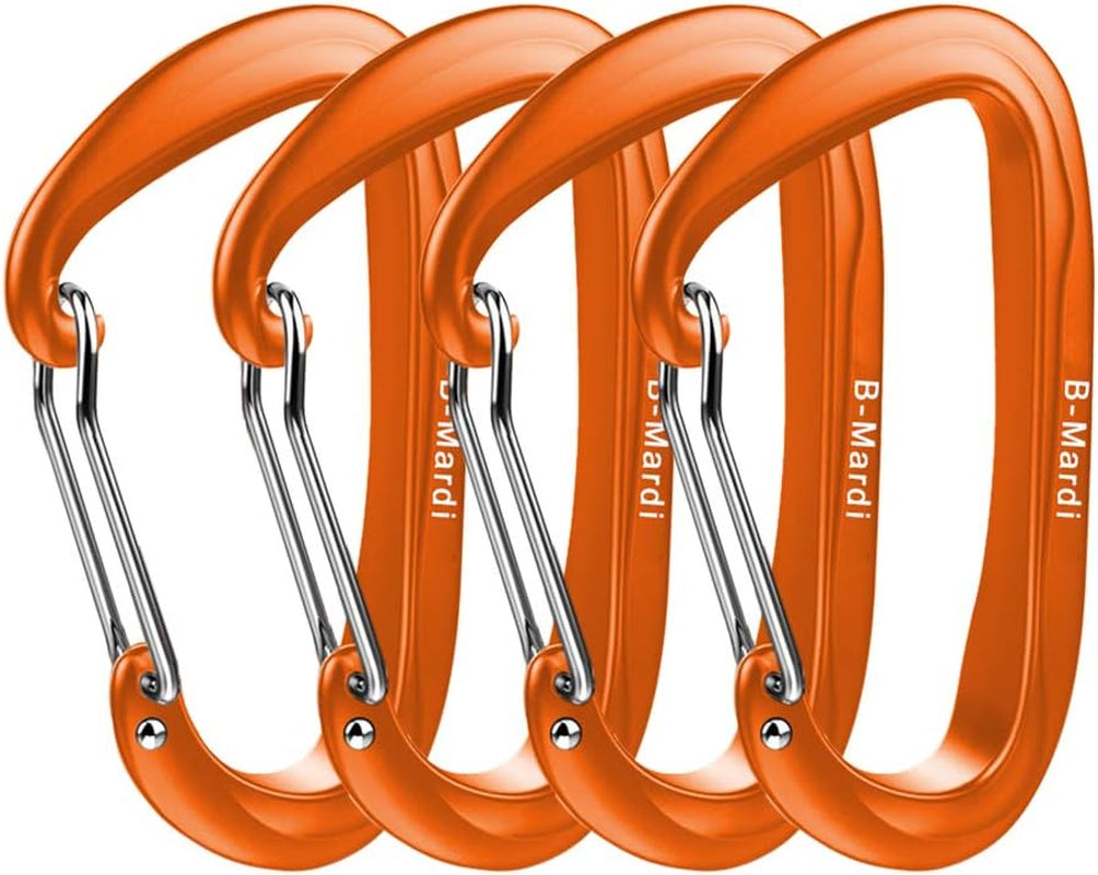 Carabiner Clips Heavy Duty 12Kn (2697 Lbs)-Lightweight Locking Carabiners for Camping, Hiking, Hammock, Dog Leash Harness, Outdoor and Gym Etc, Keychains& Utility