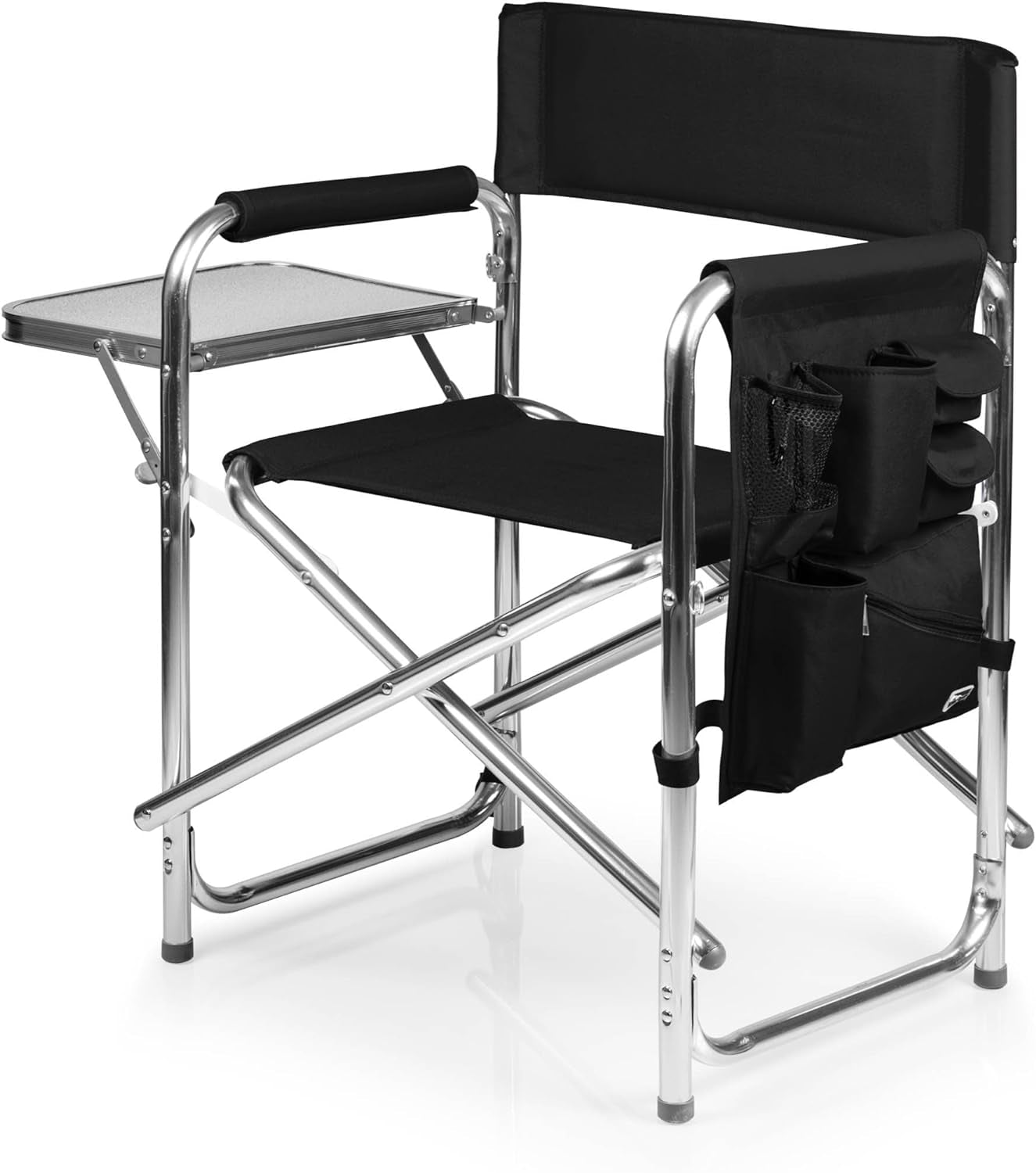 Sports Chair with Side Table, Camping Chair, Beach Chair, Camp Chair for Adults (Red)