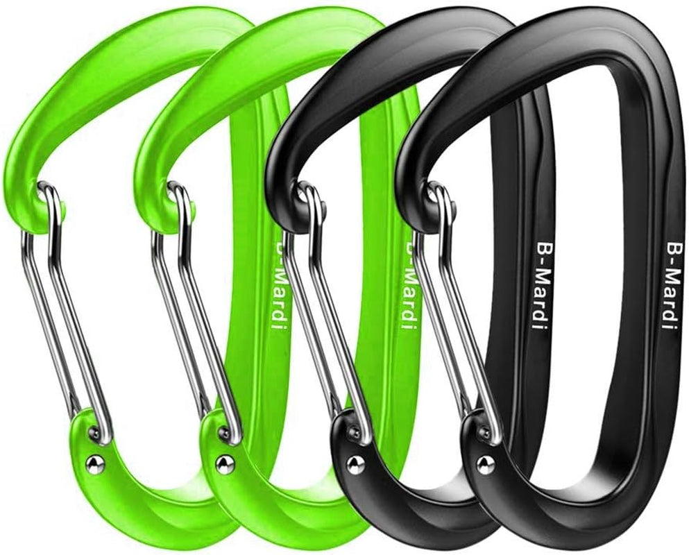 Carabiner Clips Heavy Duty 12Kn (2697 Lbs)-Lightweight Locking Carabiners for Camping, Hiking, Hammock, Dog Leash Harness, Outdoor and Gym Etc, Keychains& Utility