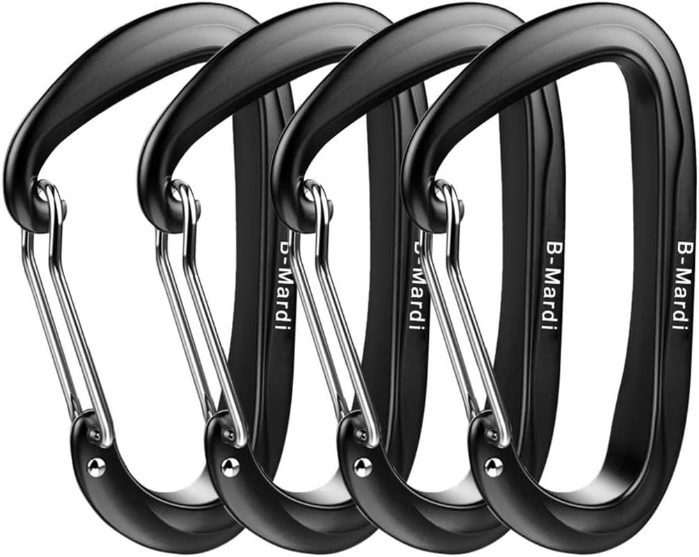 Carabiner Clips Heavy Duty 12Kn (2697 Lbs)-Lightweight Locking Carabiners for Camping, Hiking, Hammock, Dog Leash Harness, Outdoor and Gym Etc, Keychains& Utility