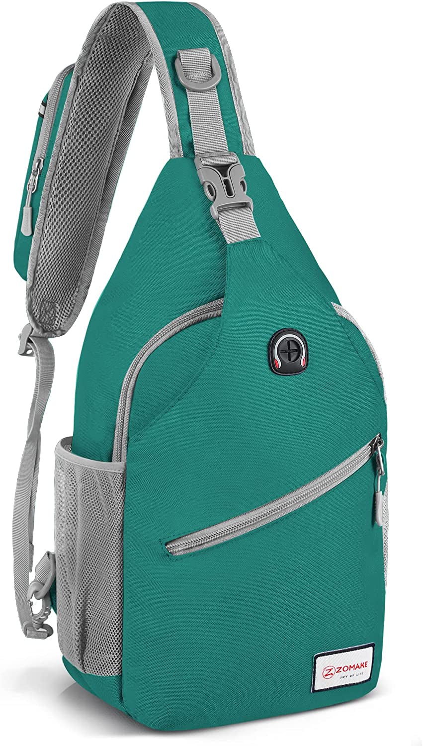 Sling Bag for Women Men, Small Crossbody Sling Backpack, Mini Water Resistant Shoulder Daypack for Travel, anti Thief Chest Bag for Hiking, Sports(Flamingo Blue)