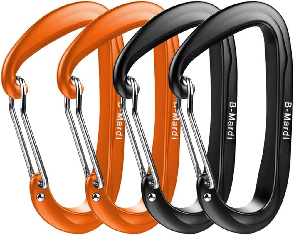 Carabiner Clips Heavy Duty 12Kn (2697 Lbs)-Lightweight Locking Carabiners for Camping, Hiking, Hammock, Dog Leash Harness, Outdoor and Gym Etc, Keychains& Utility