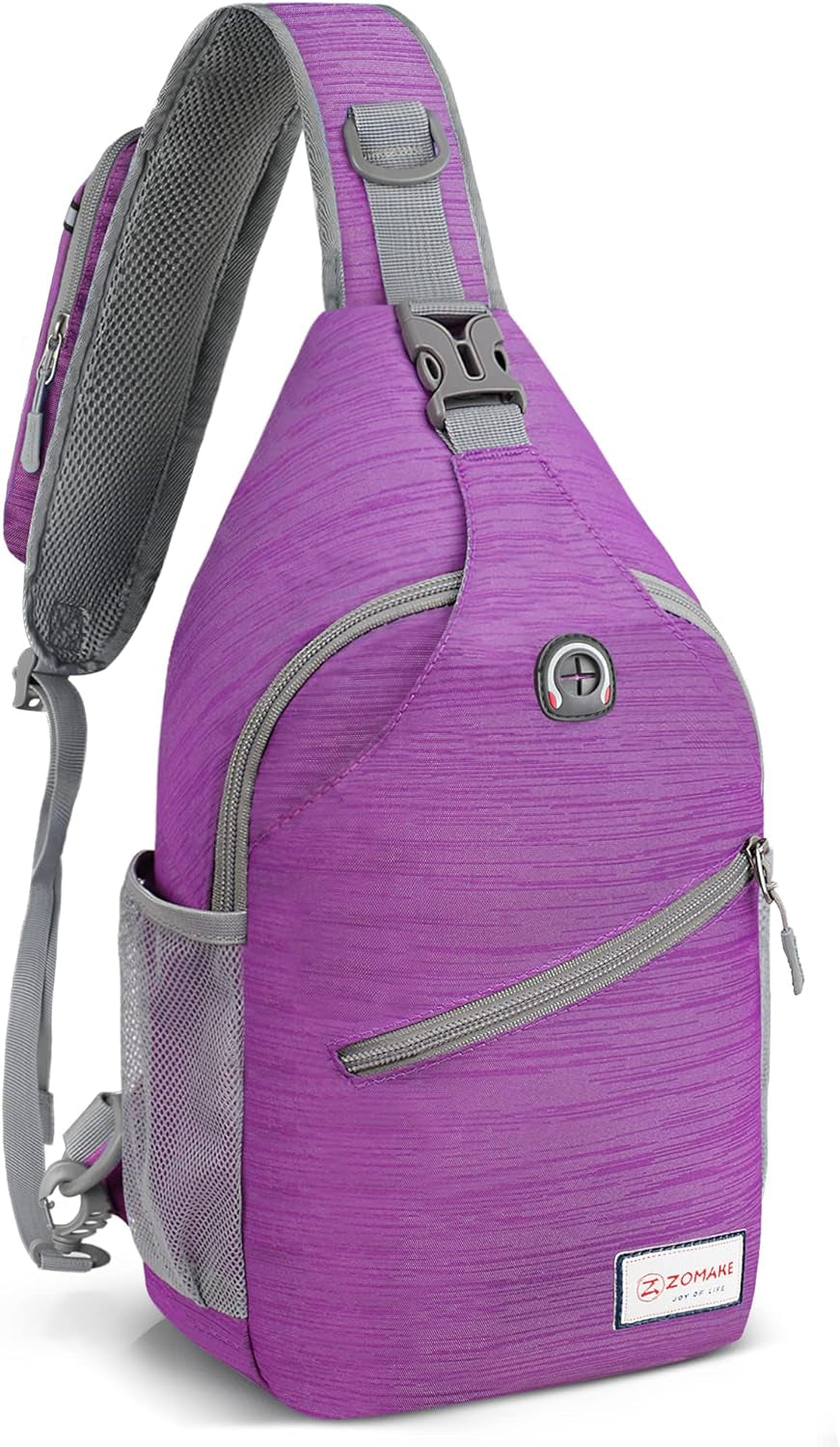 Sling Bag for Women Men, Small Crossbody Sling Backpack, Mini Water Resistant Shoulder Daypack for Travel, anti Thief Chest Bag for Hiking, Sports(Flamingo Blue)