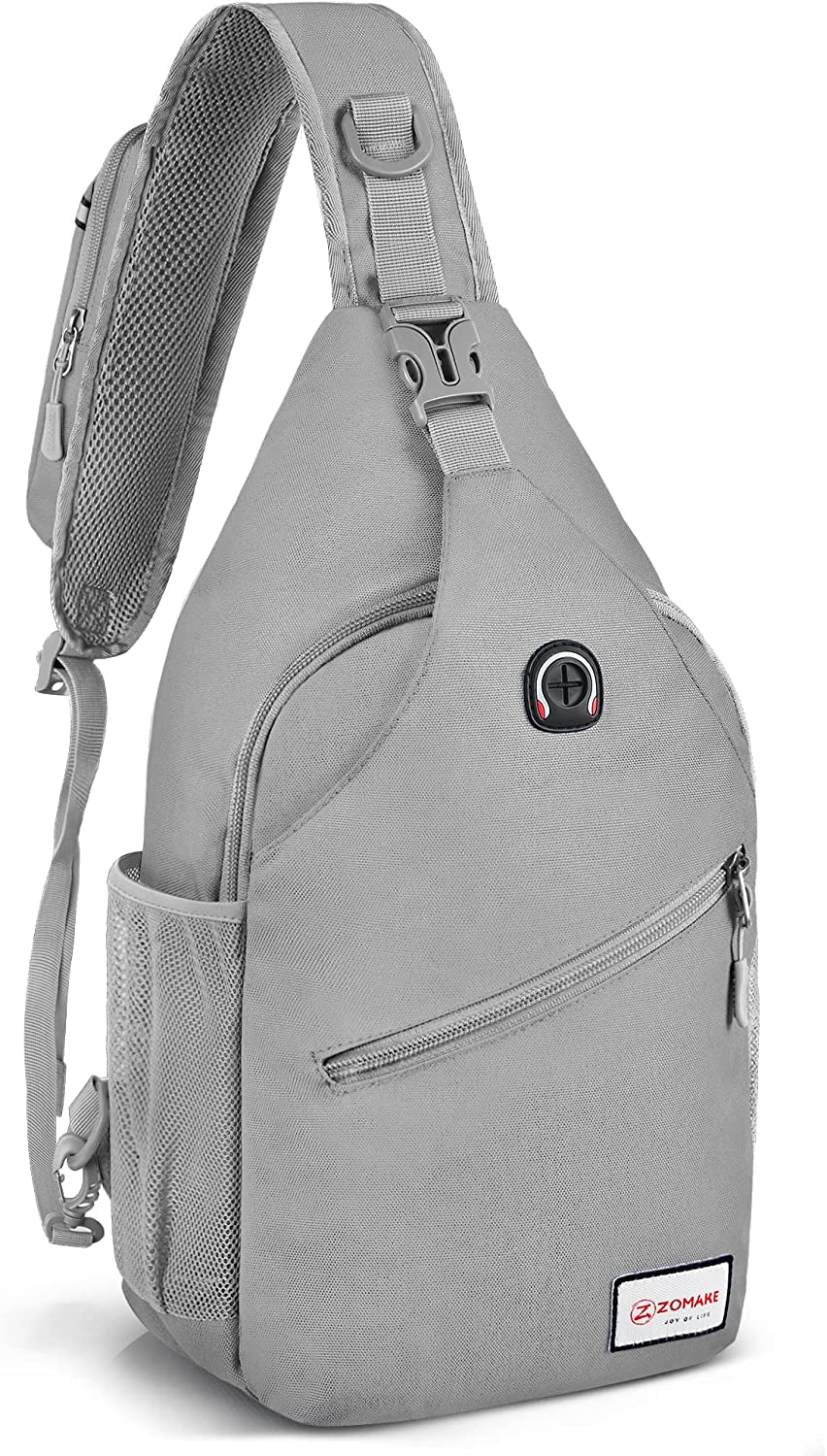 Sling Bag for Women Men, Small Crossbody Sling Backpack, Mini Water Resistant Shoulder Daypack for Travel, anti Thief Chest Bag for Hiking, Sports(Flamingo Blue)