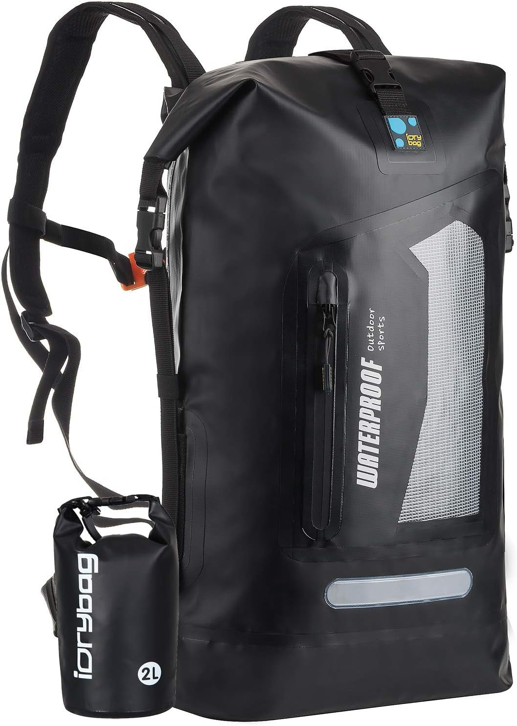 Waterproof Backpack Dry Bag 20L/30L/40L, Floating Dry Backpack Waterproof for Men, Dry Sack Waterproof Bag for Kayak